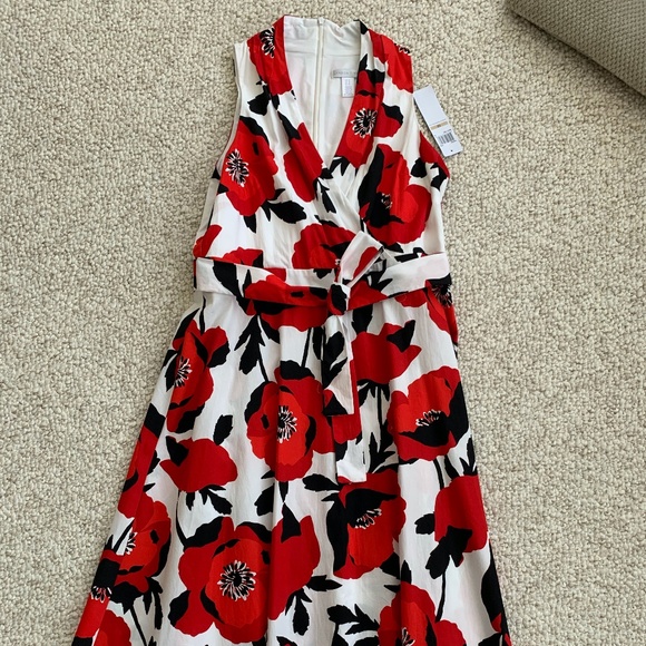 London Times Dresses & Skirts - NWT London Times Print Belted Sundress Size 12